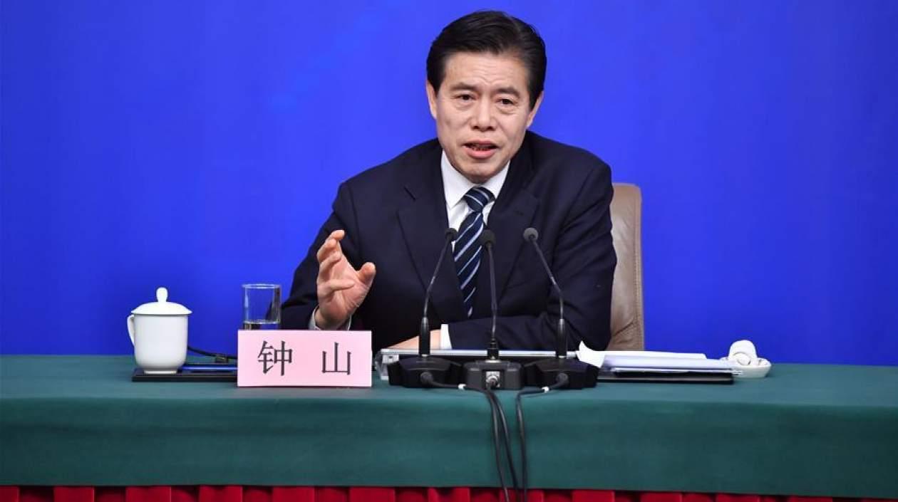Zhong Shan, ministro chino de Comercio.