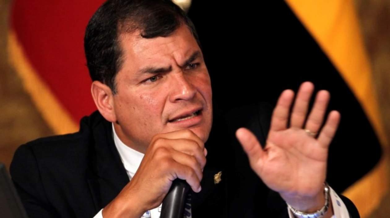 Rafael Correa, expresidente de Ecuador.