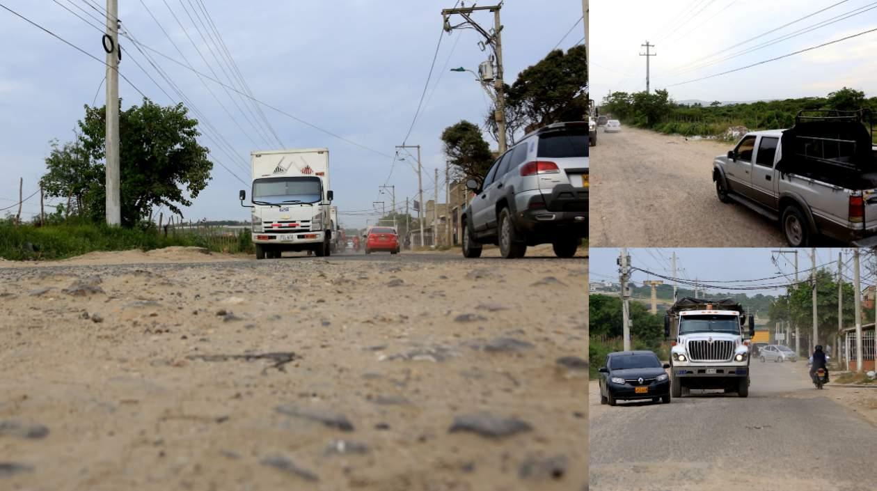 Imágenes del tramo que será intervenido.