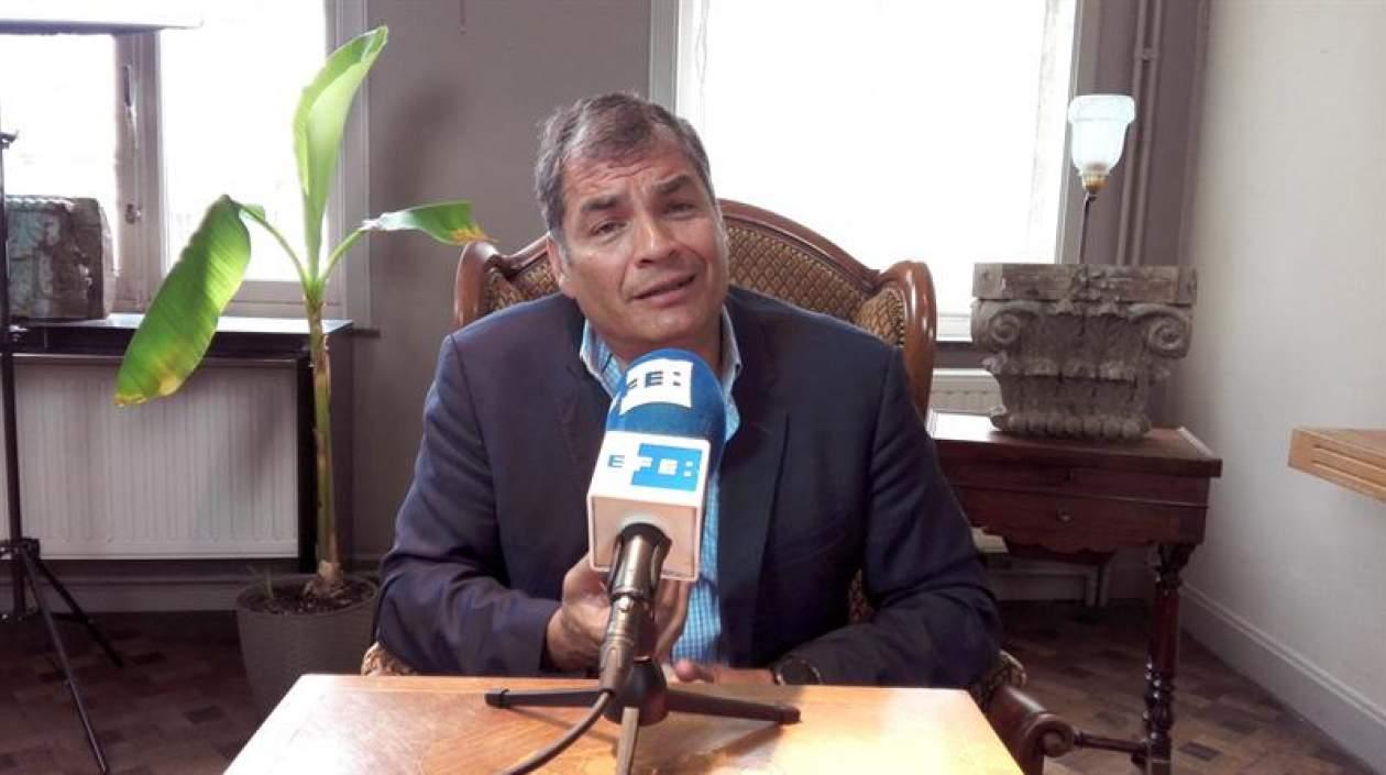 Rafael Correa, expresidente de Ecuador.