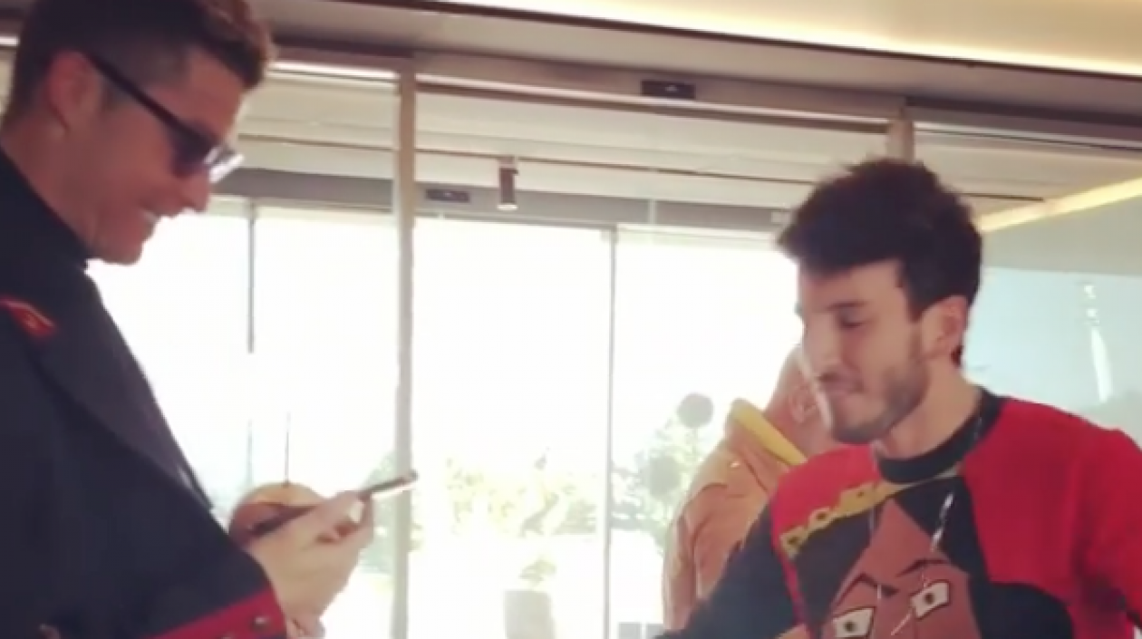 Cristiano Ronaldo y Sebastián Yatra.