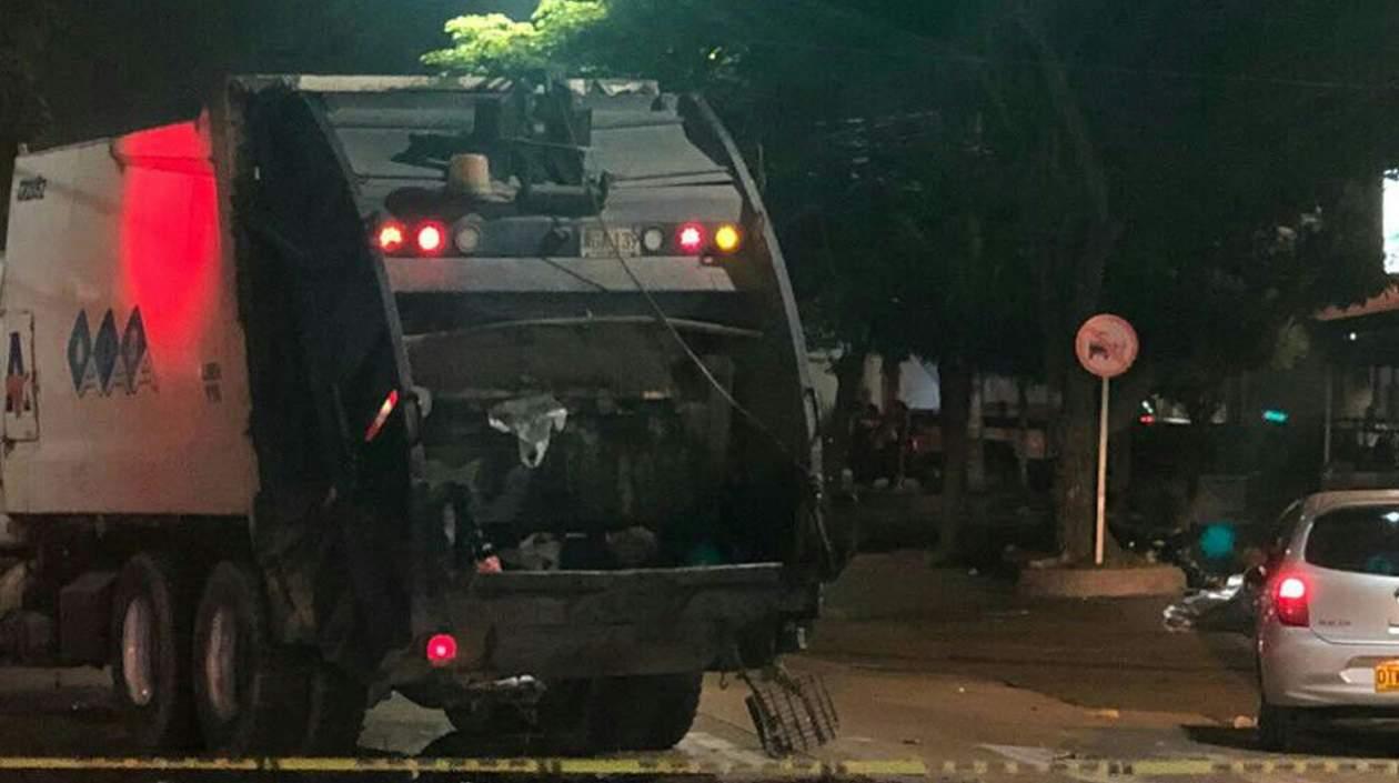 En esta compactadora trabajaba Oscar Mercado Ojeda.