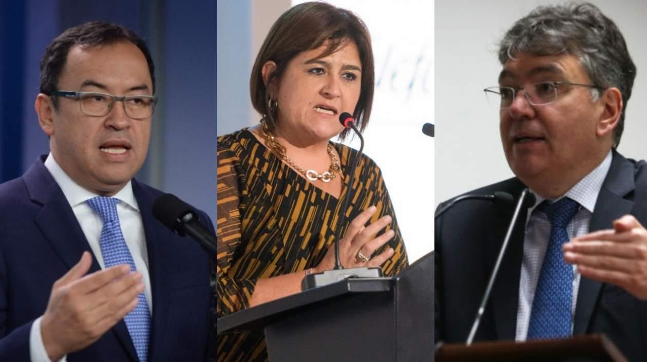 Alfonso Prada, María Lorena Gutiérrez y Mauricio Cárdenas.