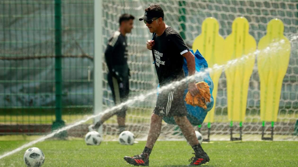 Juan Carlos Osorio, durante un entrenamiento. 
