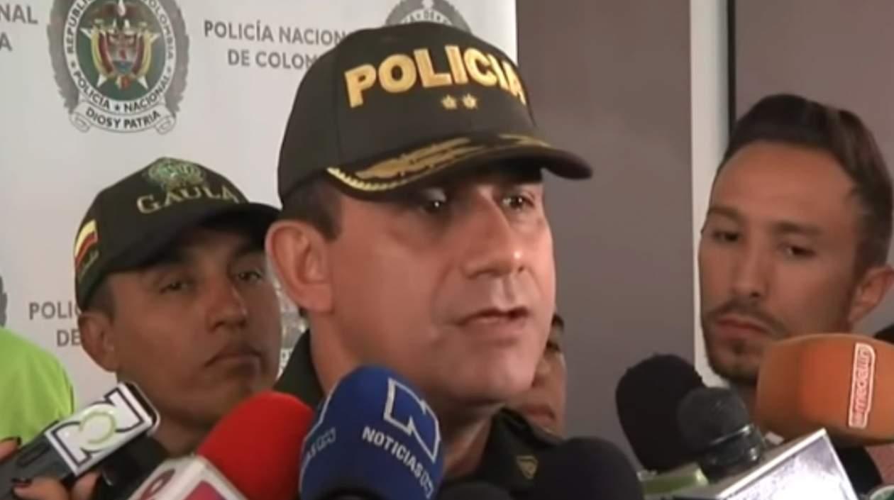 Brigadier general Óscar Gómez, comandante de la Policía Metropolitana del Valle de Aburrá.