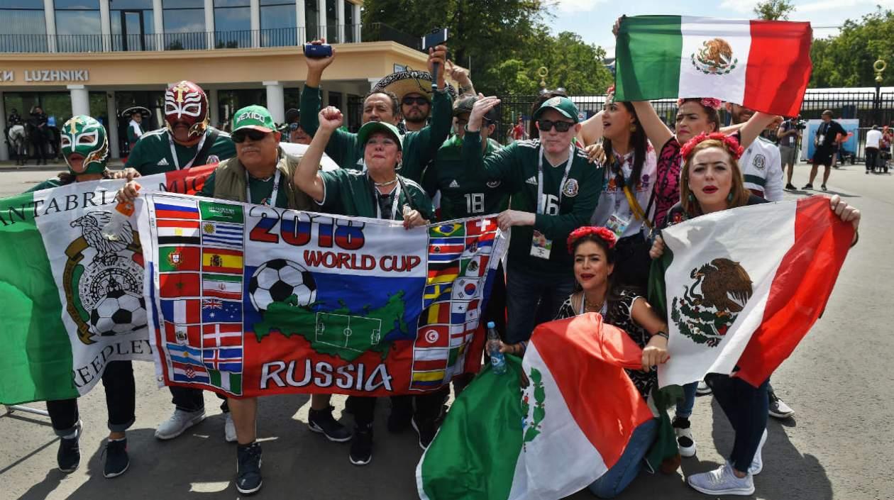 Hinchas de México en Rusia. 
