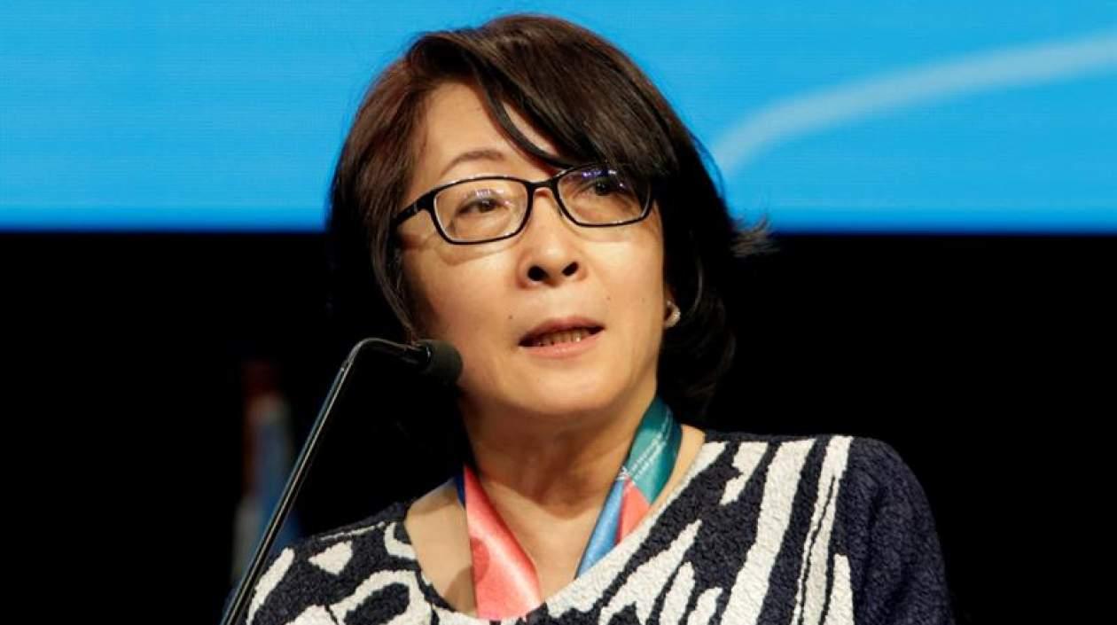 Representante de la UNISDR, Mami Mizutor.