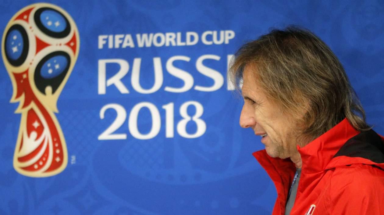 Ricardo Gareca, técnico de Perú. 