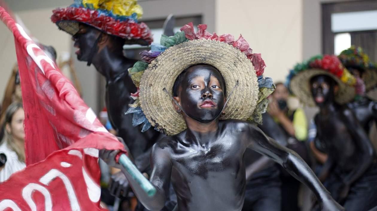 Danza de Son de Negro durante el lanzamiento del evento.
