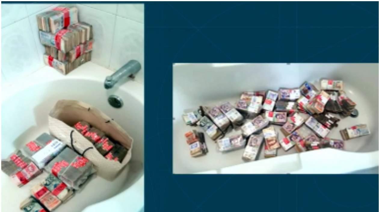 Hasta en la bañera encontraron dinero en el comando de Aida Merlano.