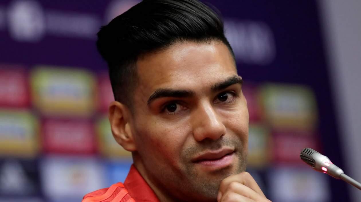  El delantero de la selección de Colombia, Radamel Falcao García