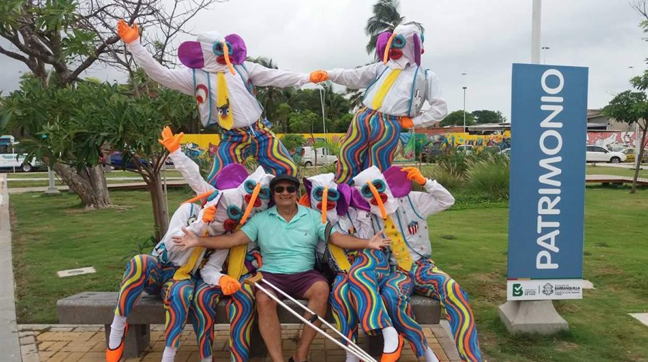 César Morales ‘Paragüita’, fundador de Las Marimondas del Barrio Abajo.