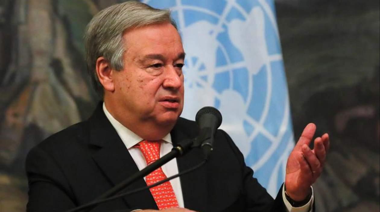 El secretario general de la ONU, António Guterres.