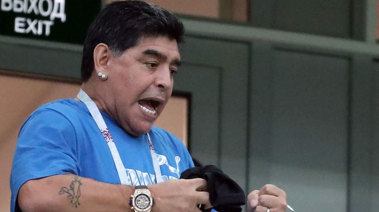 Diego Maradona, exjugador argentino. 