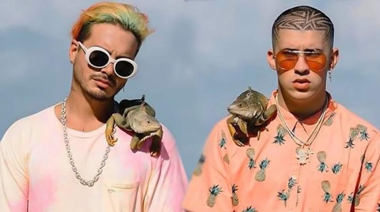 J Balvin y el puertorriqueño Bad Bunny.