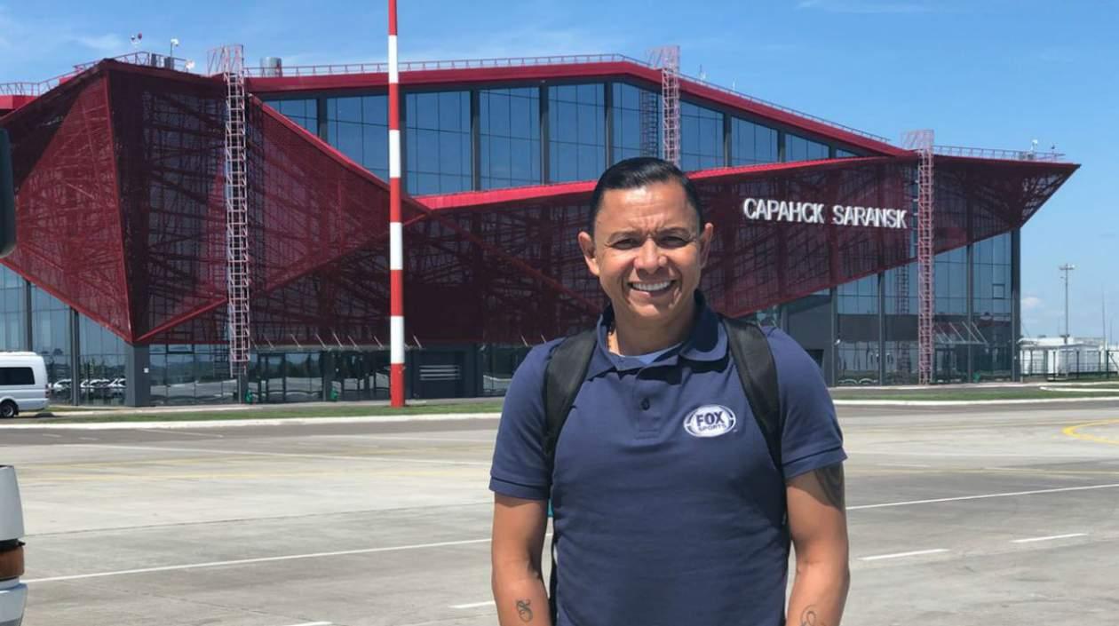 Iván René Valenciano en Rusia. 