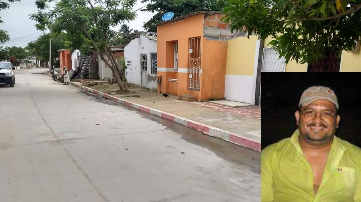 En este sector fue asesinado el taxista Carlos de Jesús Barletta De Ávila, quien aparece en el recuadro.