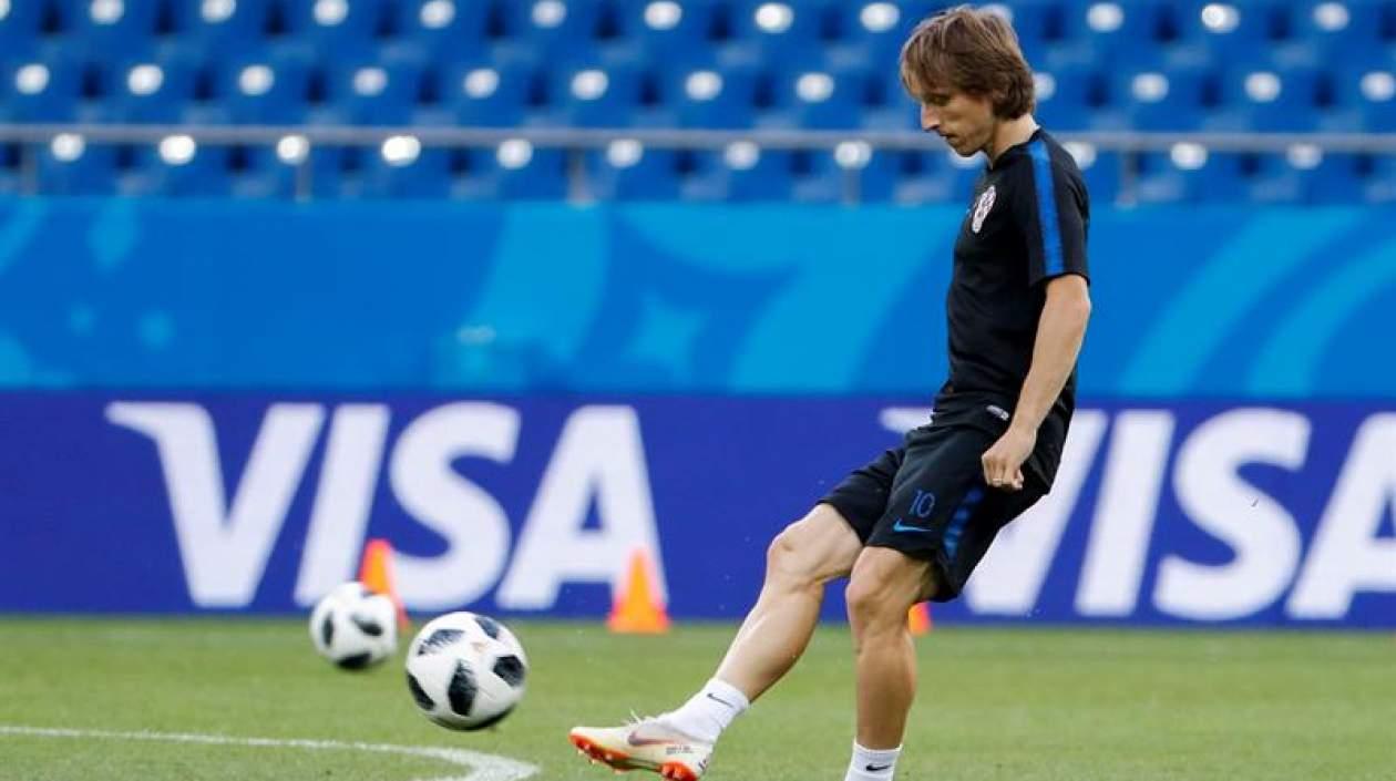 Luka Modric, de Croacia, que ya está clasificada en el Grupo D.