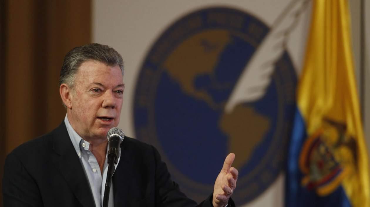 El presidente de Colombia, Juan Manuel Santos. 