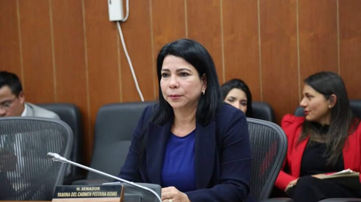 La senadora Yamina Pestana