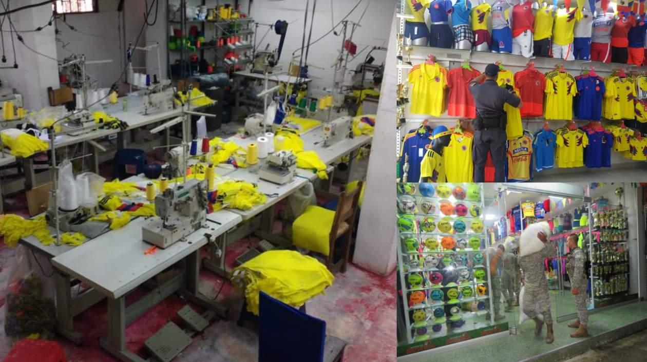 Momento del allanamiento de la Fiscalía. 