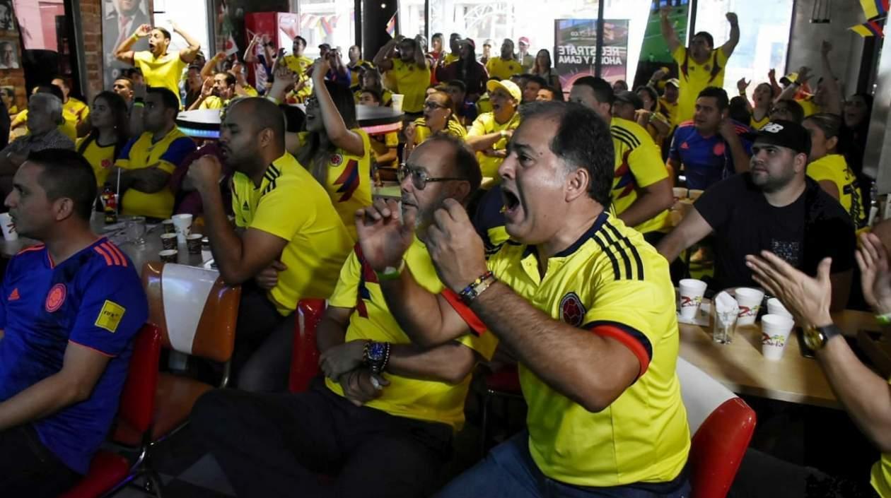 Así se vivió el triunfo de Colombia.