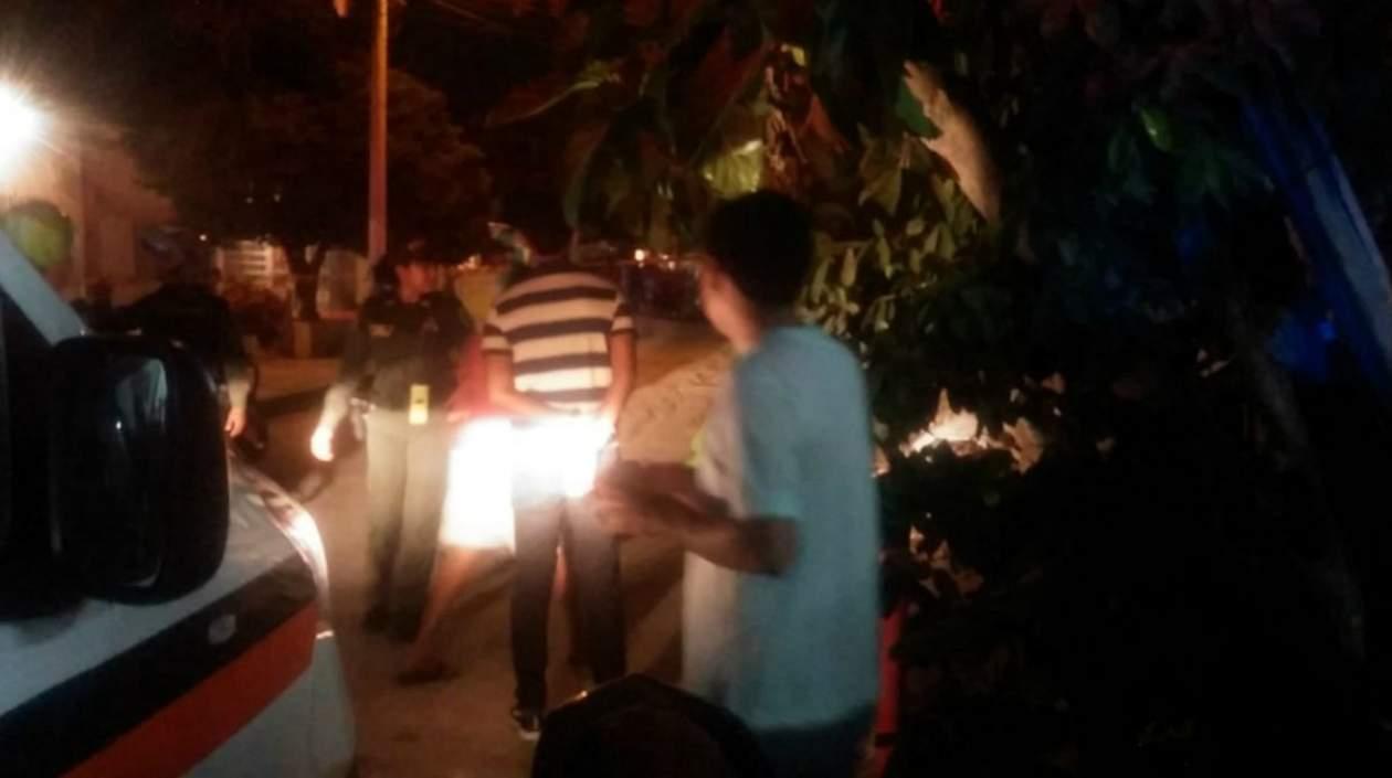 Lugar de los hechos en el barrio Simón Bolívar.