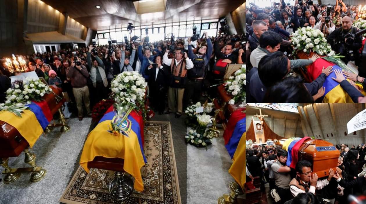 Imágenes del último día del sepelio. 