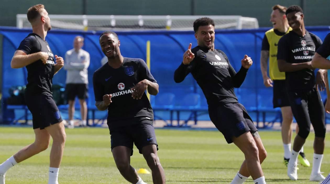 Dele Allí en un entrenamiento con Inglaterra. 