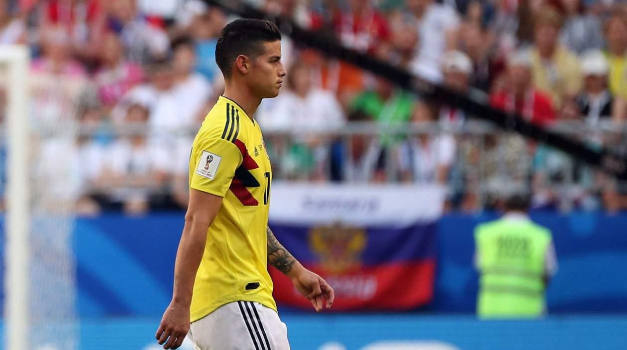James Rodríguez, volante de la Selección Colombia. 
