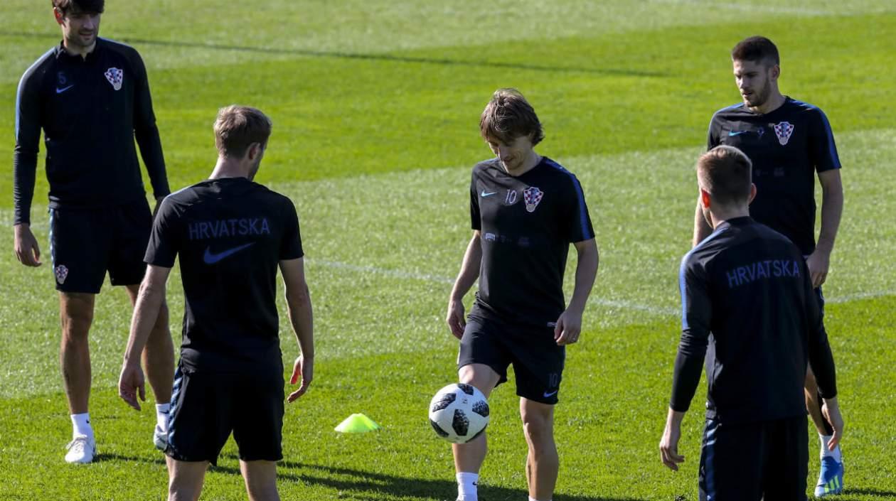 Luka Modric, gran figura de Croacia. 