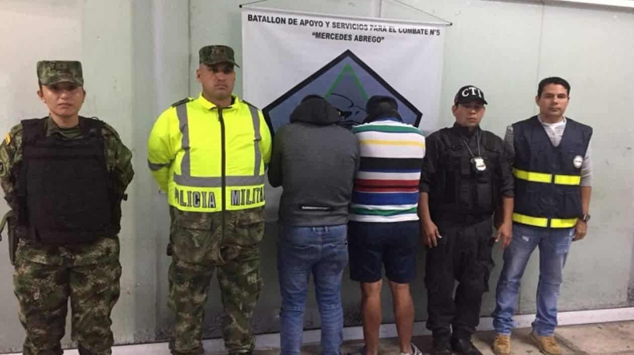 Los capturados fueron conducidos a la URI de la Fiscalía.