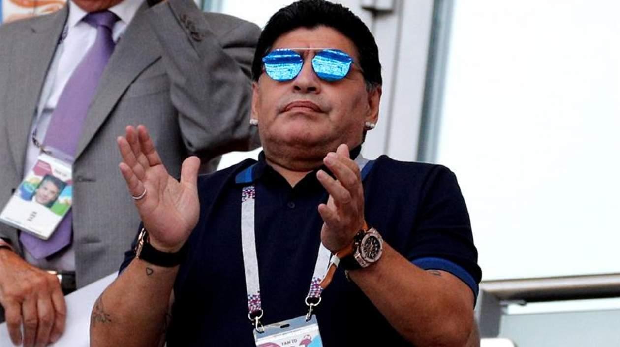 Diego Armando Maradona, exfutbolista argentino.