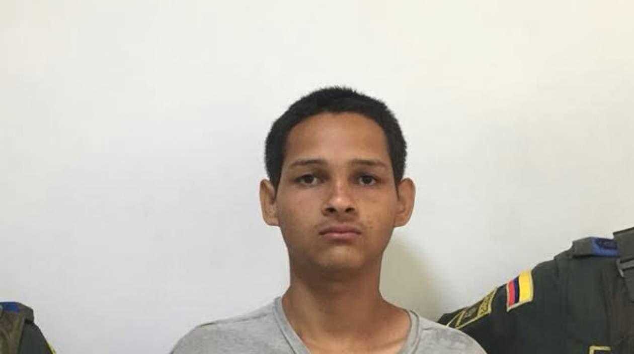 Juan Diego Ávila Torres, alias 'El Parce', tras ser capturado por la muerte de 'Papo'.