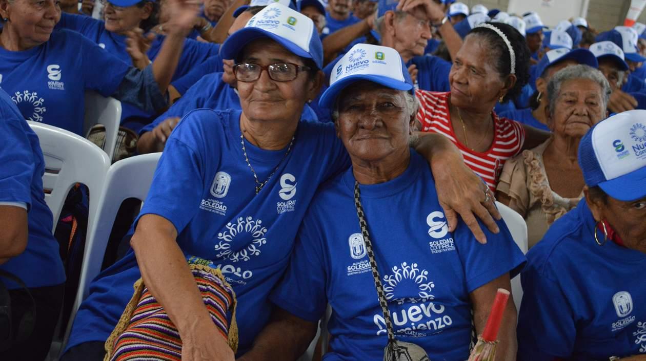 Beneficiarios del programa Colombia Mayor