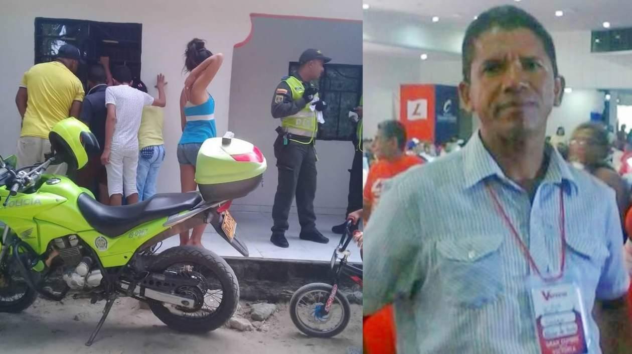 En esta vivienda fue asesinado Luis Barrios Machado, quien aparece en la foto.