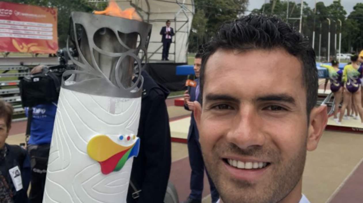 Éider Arévalo con el Fuego Centroamericano de Barranquilla 2018.