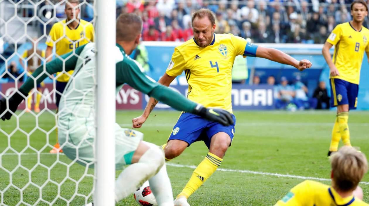 Andreas Granqvist, capitán de Suecia. 