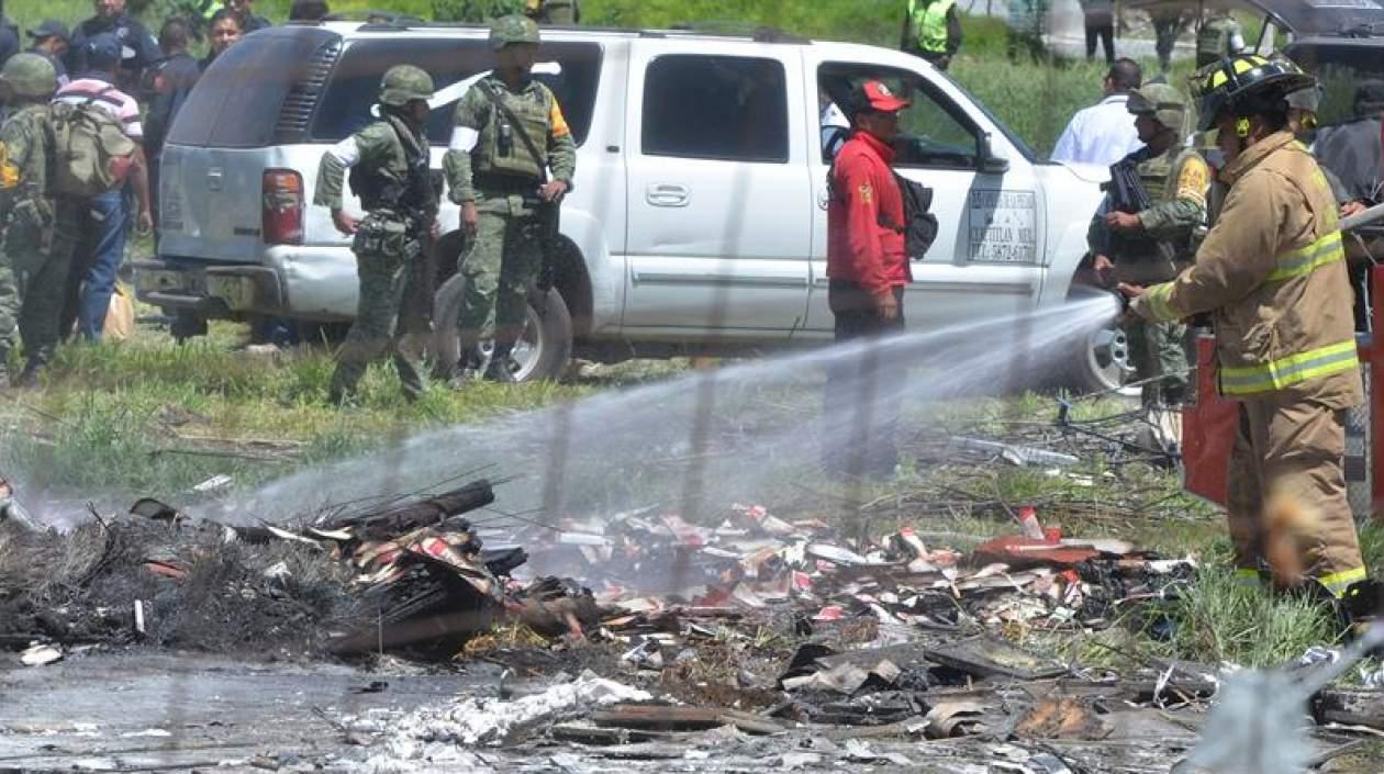 Lugar de la explosión.