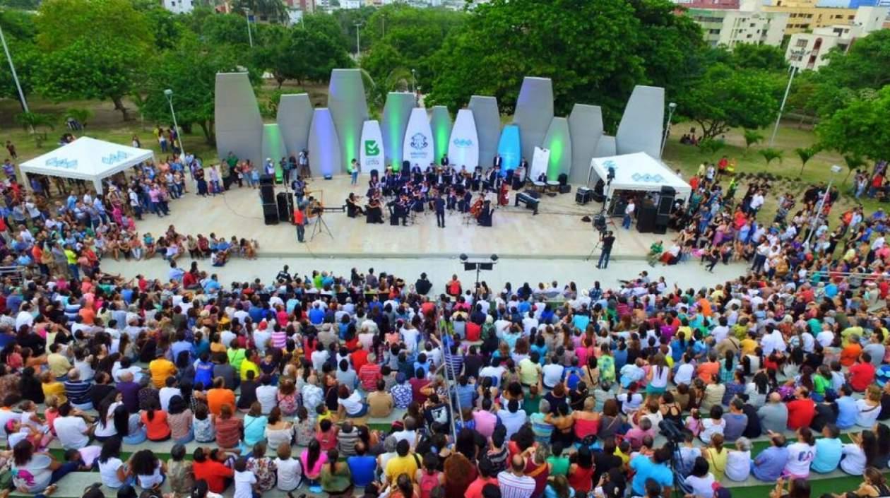 Concierto en el Parque Sagrado Corazón.