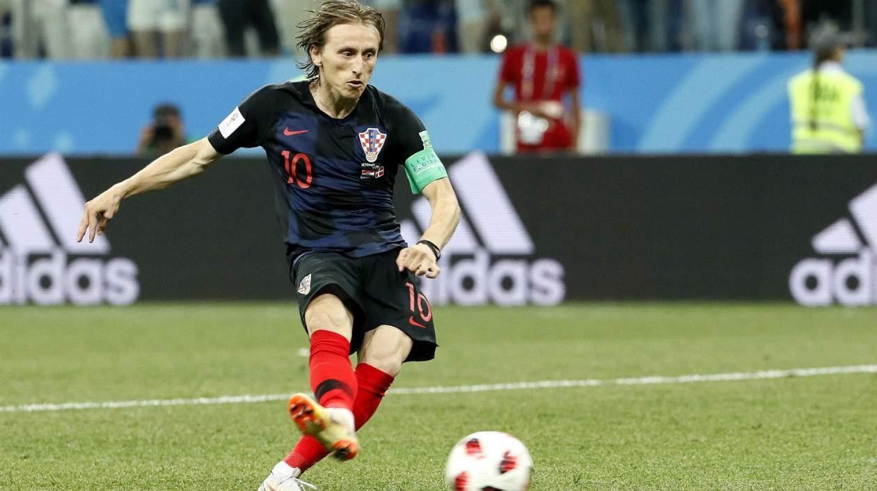 Luka Modric, gran figura de Croacia. 