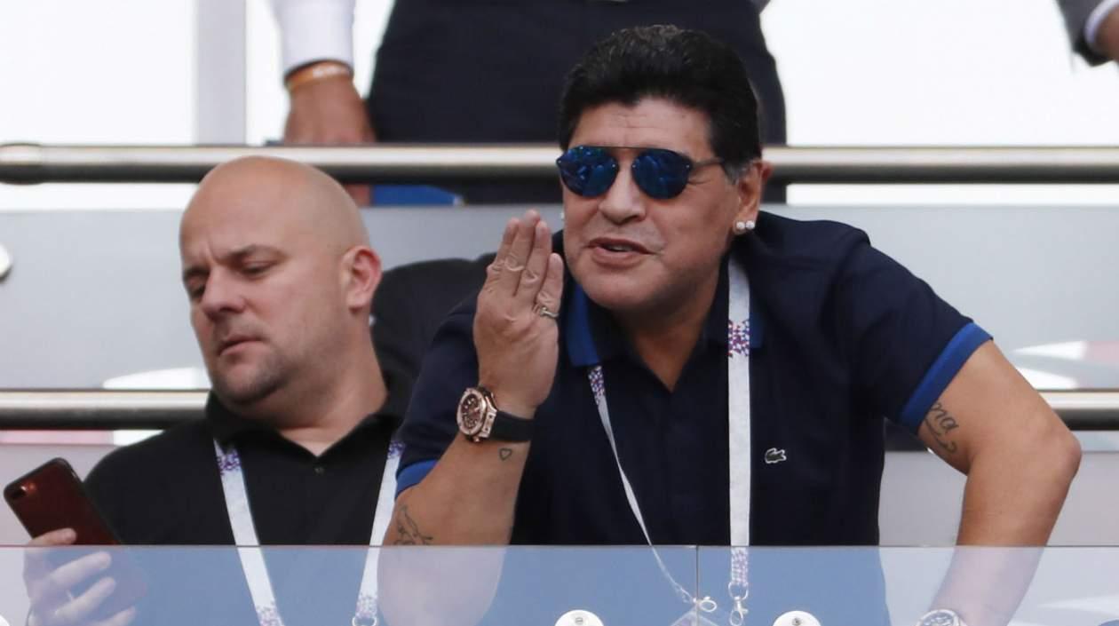 Diego Maradona, exjugador argentino. 