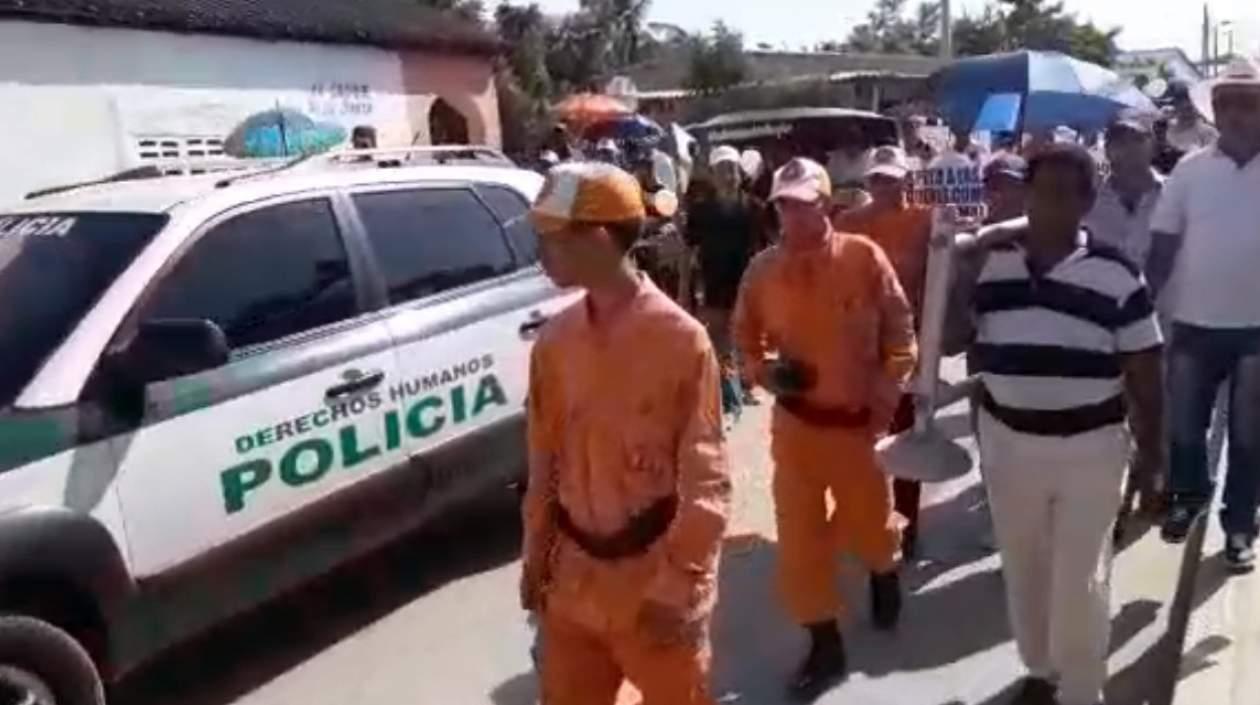 El sepelio se realizó en la tarde de este jueves.