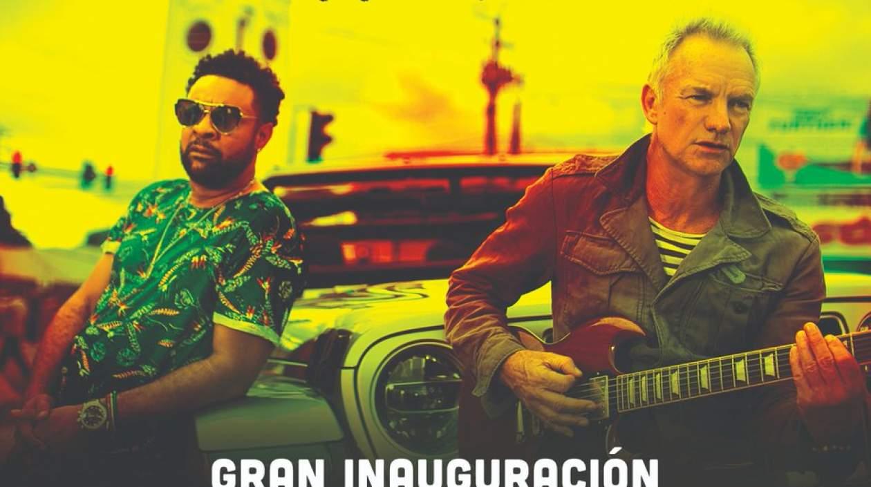 El jamaiquino Shaggy y el británico Sting.