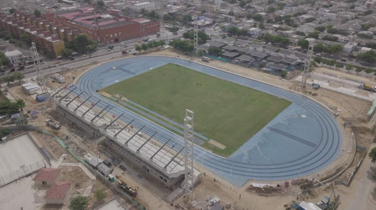 Estadio de Atletismo Rafael Cotes. 