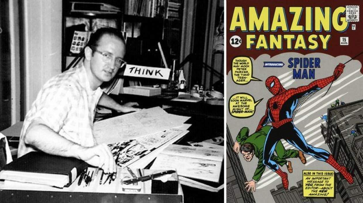 El autor estadounidense de cómics Steve Ditko.