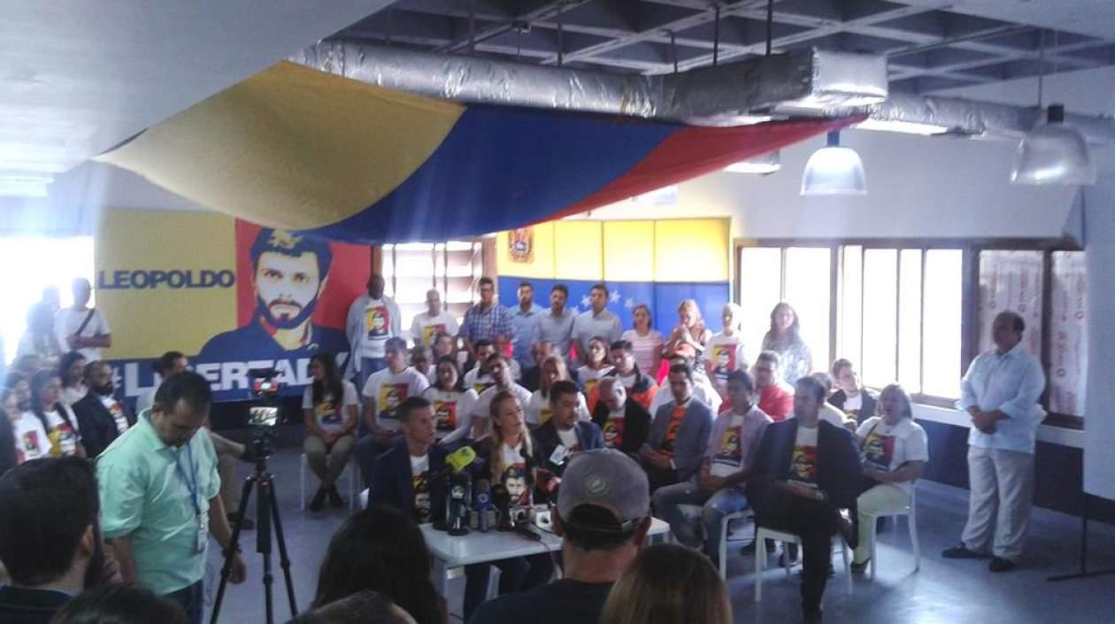 Lilian Tintori, en una rueda de prensa.