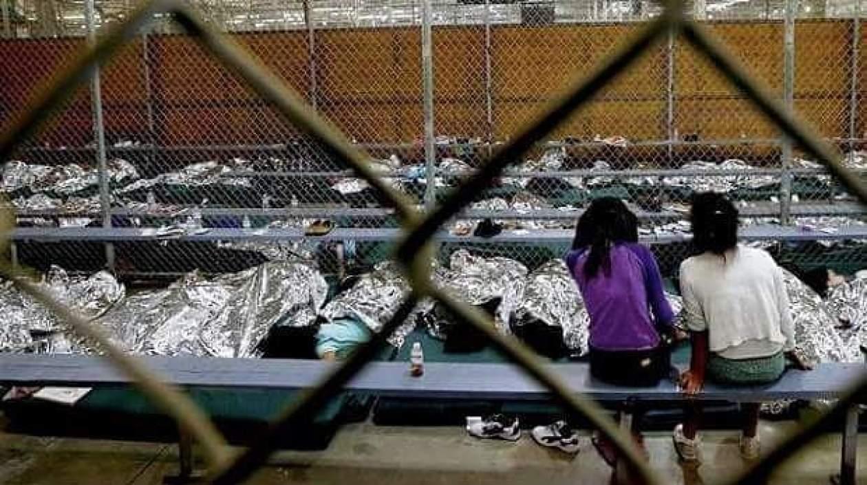 Imagen de uno de los campamentos de niños separados. 