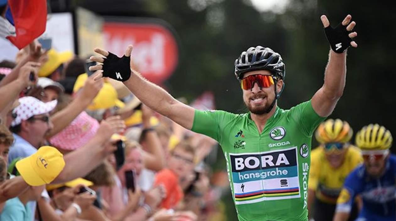 Peter Sagan, ciclista eslovaco, ganador de la etapa de este miércoles.