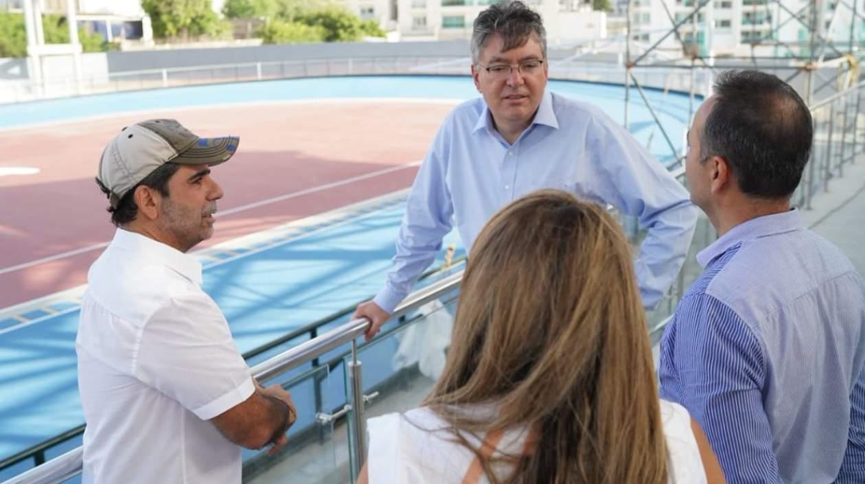 Alcalde de Barranquilla, Alejandro Char, el Ministro de Hacienda Mauricio Cárdenas